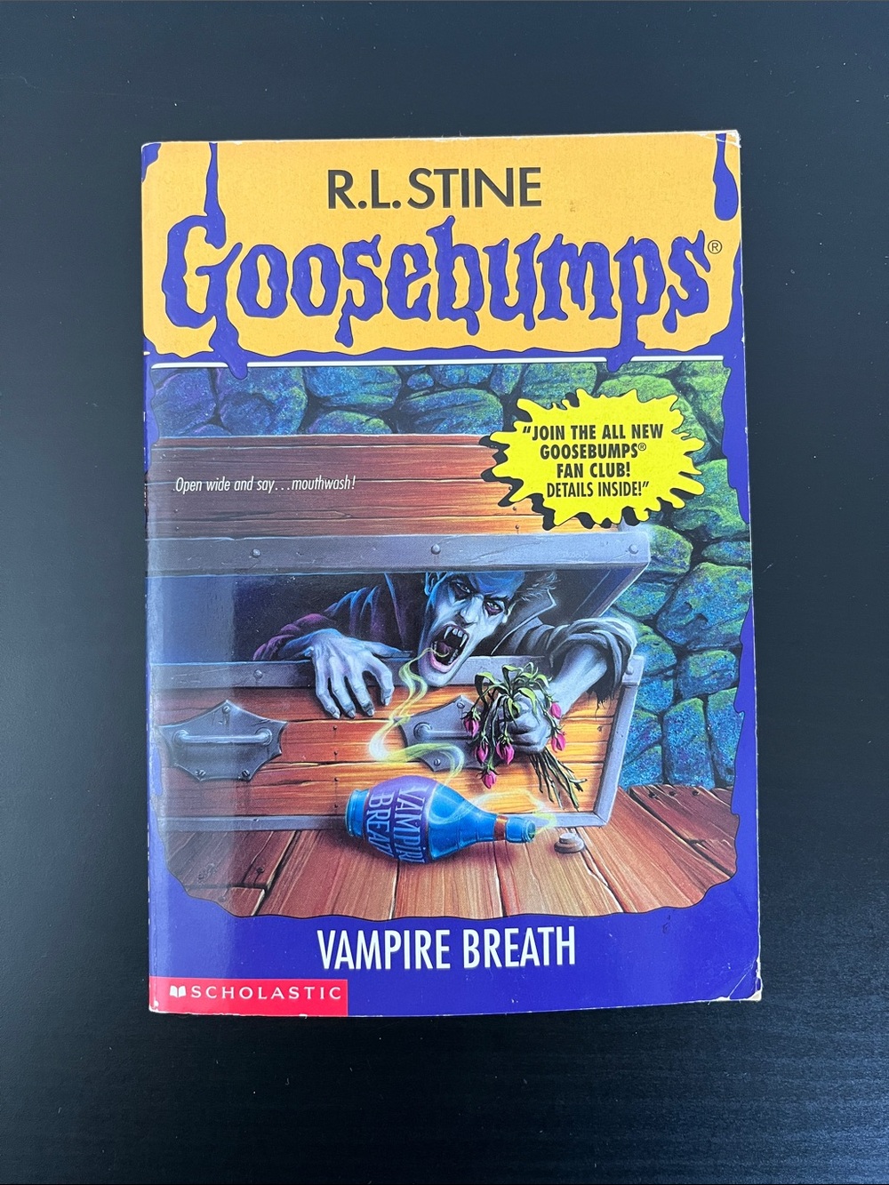 2/$10 Goosebumps 'Vampire Breath' Book by R.L. Stine #49